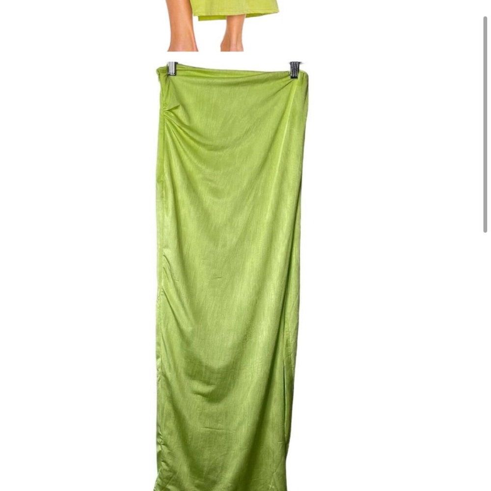 Superdown | Karolyna Maxi Skirt in Citron Size XS